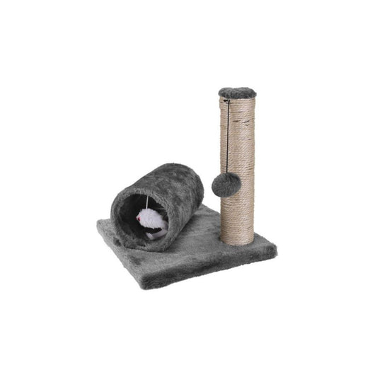 Cat Scratching Post And Tunnel, Pet Cat Play Centre, Cat Present, Pet Cat Gift, Present For Family Pet Cat