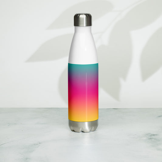 Stainless Steel Water Bottle With Colourful Design